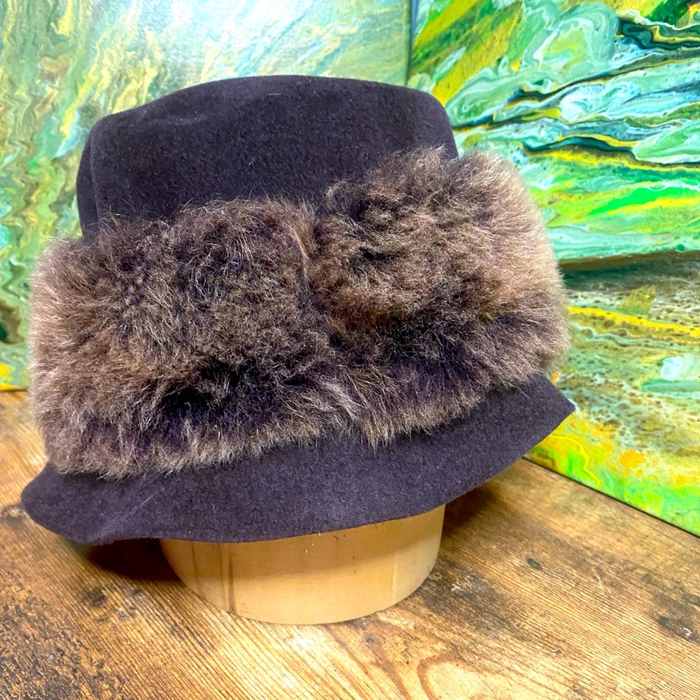 Helen Kaminski Wool & Faux Fur Hat